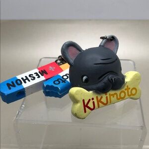 Kikimoto Dog Keychain or Bag Charm with Yellow Bone & Ice Cream